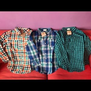 Crazy 8 Boy Shirts Bundle Size M